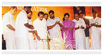 Honourable Revenue Minister  Sri K. P. Rajendran inaugurating the Company